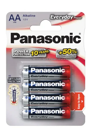 Lot de 4 piles blister LR6 'Everday Power' Prix Promo